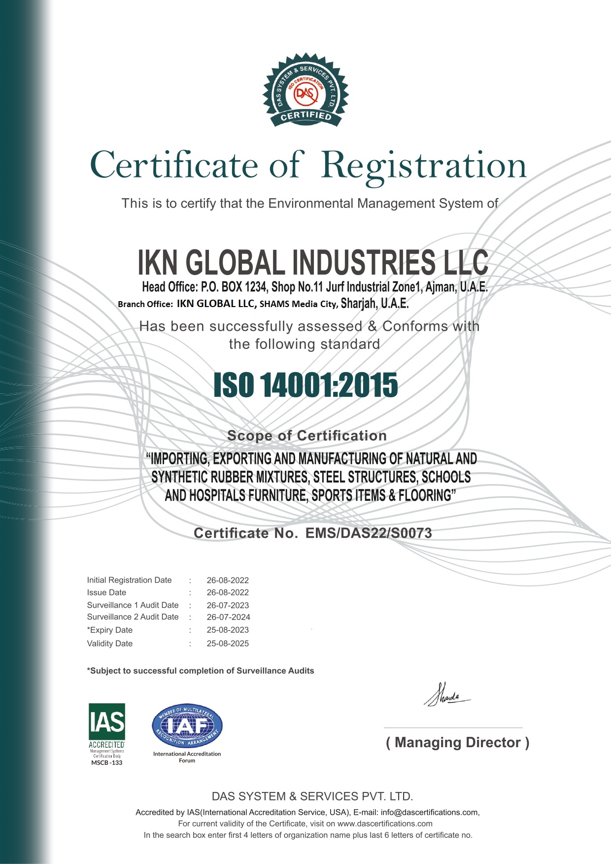 IKN GLOBAL INDUSTRIES LLC-14001_